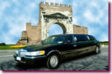 Schwarze Lincoln Limousine
