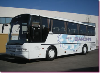 noleggio pullman: Noleggio Pullman Neoplan N312k, pullman Rimini